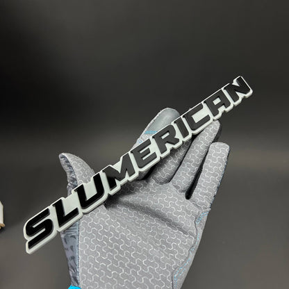 1PC SLUMERICAN 3D Acrylic Badge - Car Truck Emblem Fender Tailgate Trunk Sticker