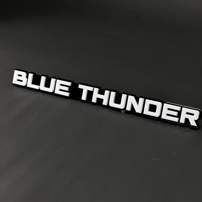 1PC BLUE THUNDER 3D Acrylic Badge - Car Truck Emblem Fender Sticker