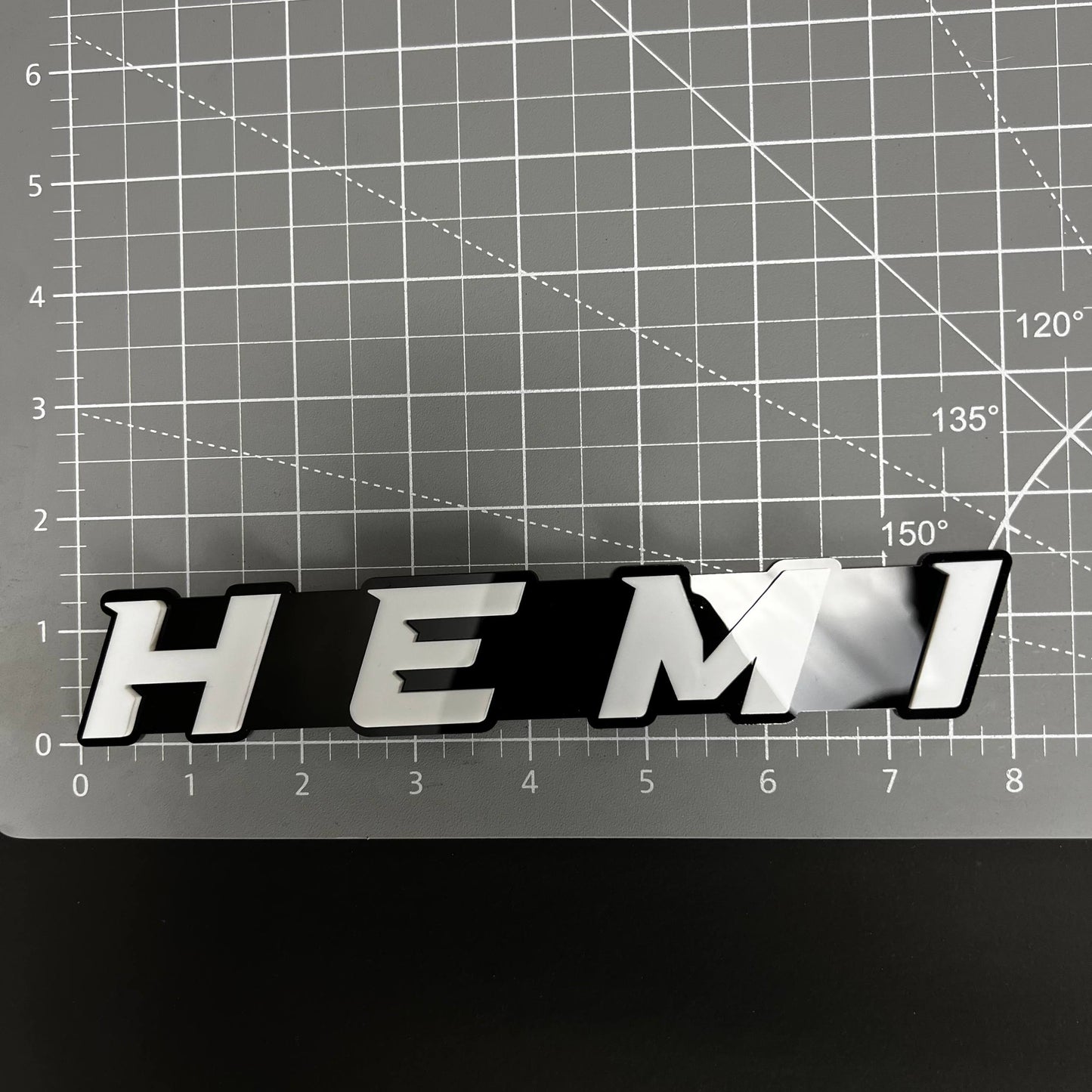 1PC HEMI 3D Acrylic Badge - Car Truck Emblem Fender Tailgate Trunk Sticker