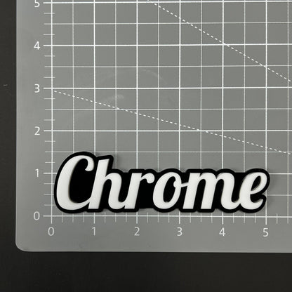 1PC Chrome 3D Acrylic Badge - Car Truck Emblem Fender Tailgate Trunk Sticker