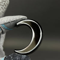 1PC Crescent Moon 3D Acrylic Badge - Car Truck Emblem Fender Sticker