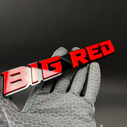 1PC BIG RED 3D Acrylic Badge - Car Truck Emblem Fender Tailgate Trunk Sticker