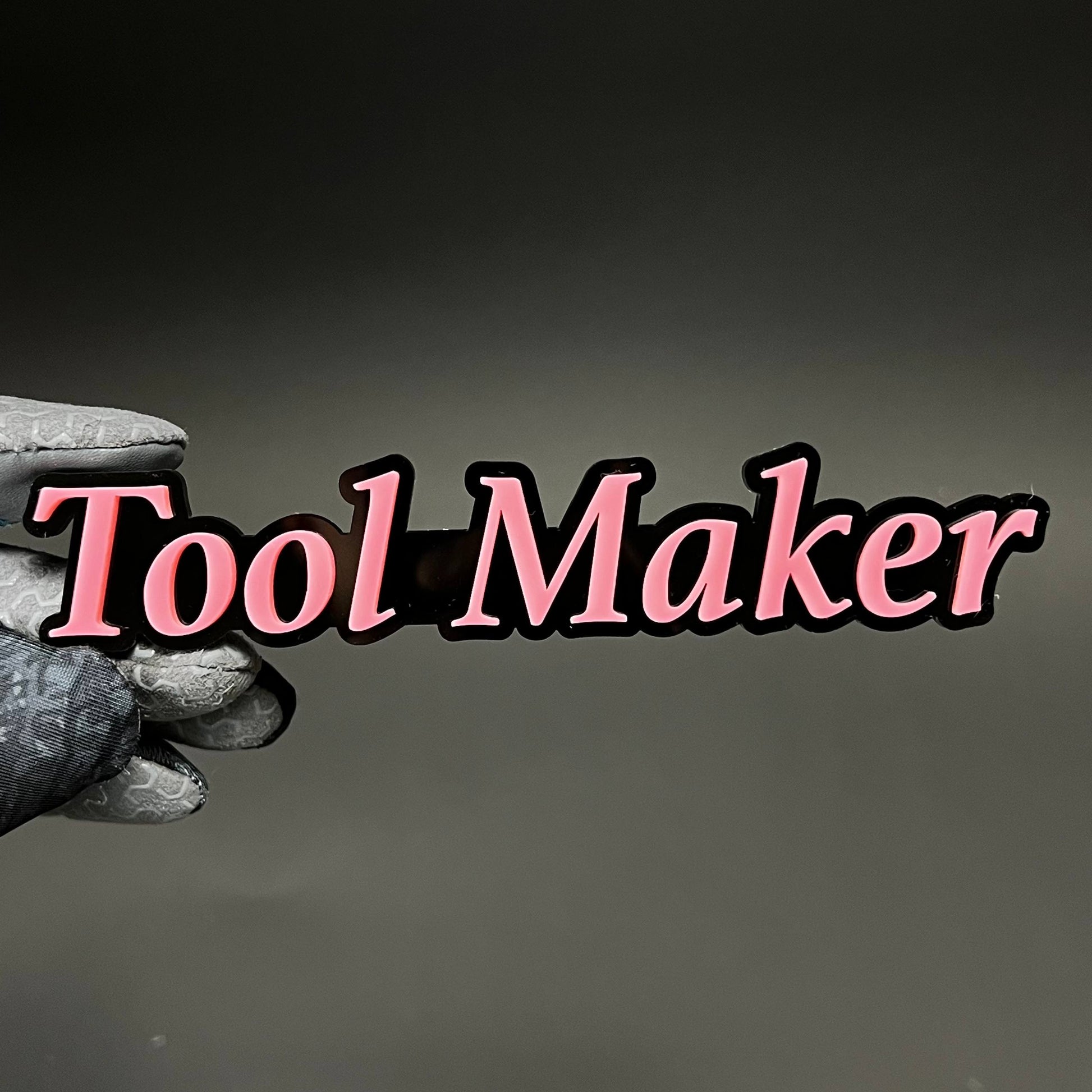 1PC Tool Maker 3D Acrylic Badge - Car Truck Emblem Fender Tailgate Trunk Sticker