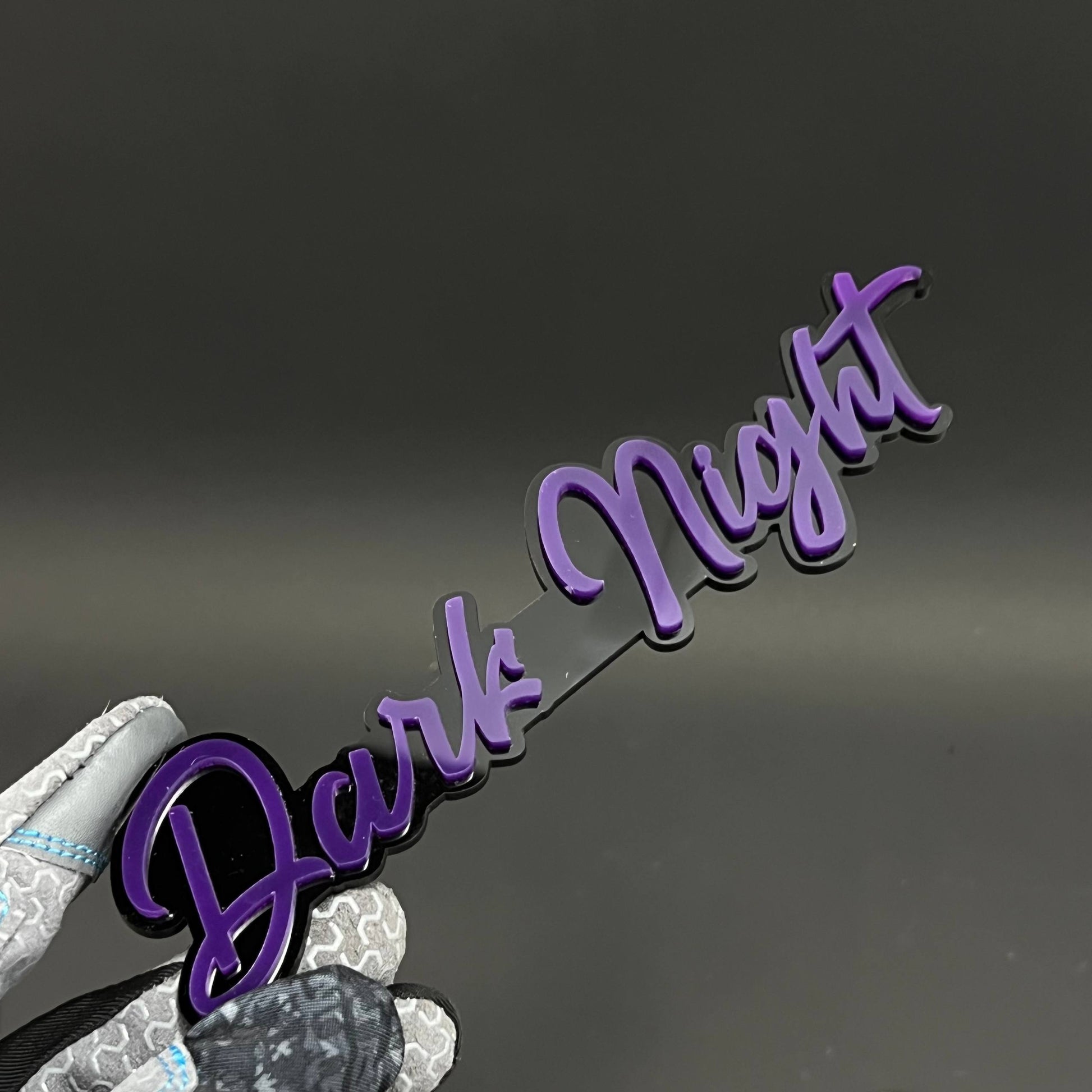 1PC Dark Night 3D Acrylic Badge - Car Truck Emblem Fender Tailgate Trunk Sticker