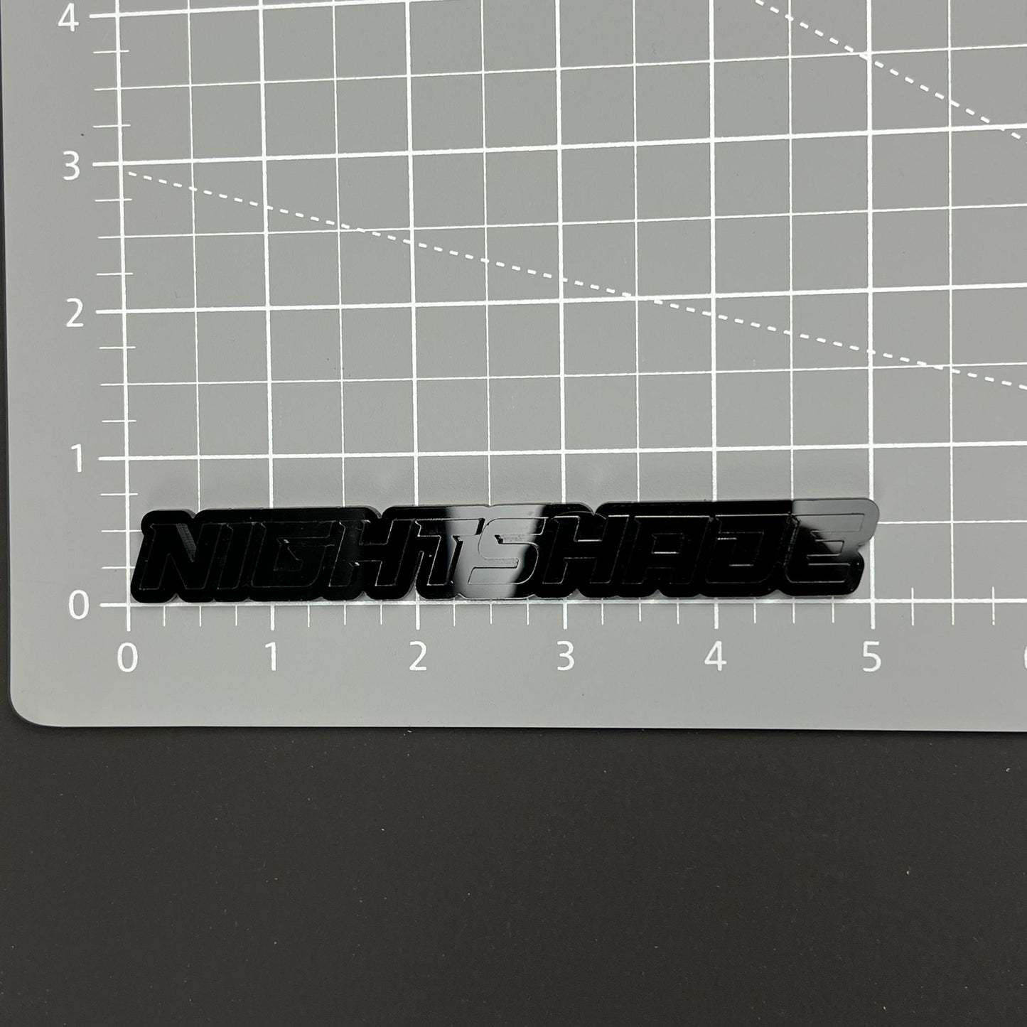 Nightshade 3D Acrylic Badge - Car Truck Emblem Fender Tailgate Trunk Sticker