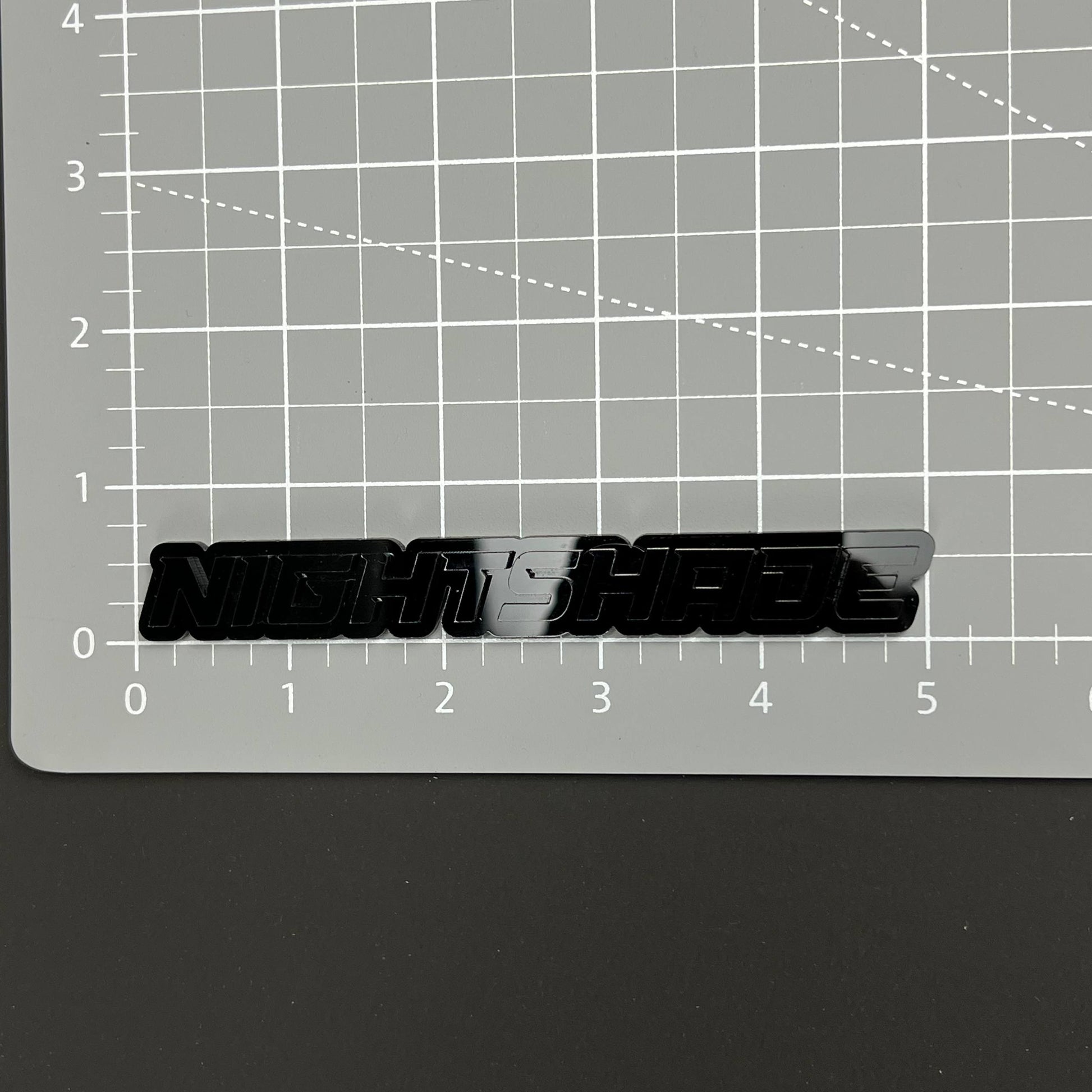 Nightshade 3D Acrylic Badge - Car Truck Emblem Fender Tailgate Trunk Sticker