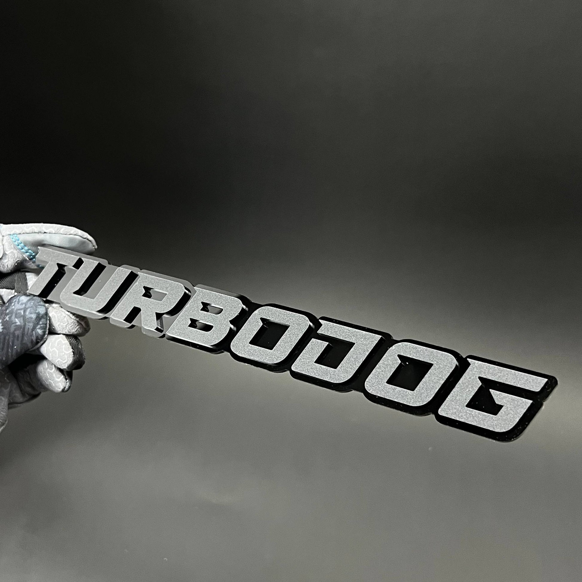 1PC TURBODOG 3D Acrylic Badge - Car Truck Emblem Fender Tailgate Trunk Sticker