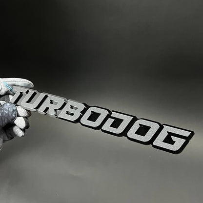 1PC TURBODOG 3D Acrylic Badge - Car Truck Emblem Fender Tailgate Trunk Sticker