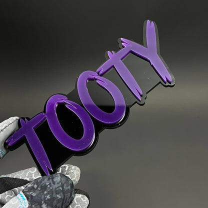 1PC TOOTY 3D Acrylic Badge - Car Truck Emblem Fender Tailgate Trunk Sticker