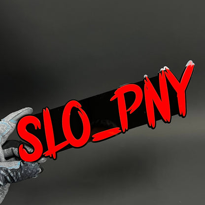 1PC SLO_PNY 3D Acrylic Badge - Car Truck Emblem Fender Tailgate Trunk Sticker