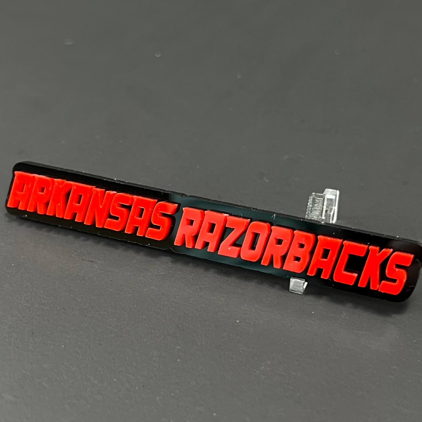 1PC ARKANSAS RAZORBACKS 3D Acrylic Badge - Car Truck Emblem Fender Sticker