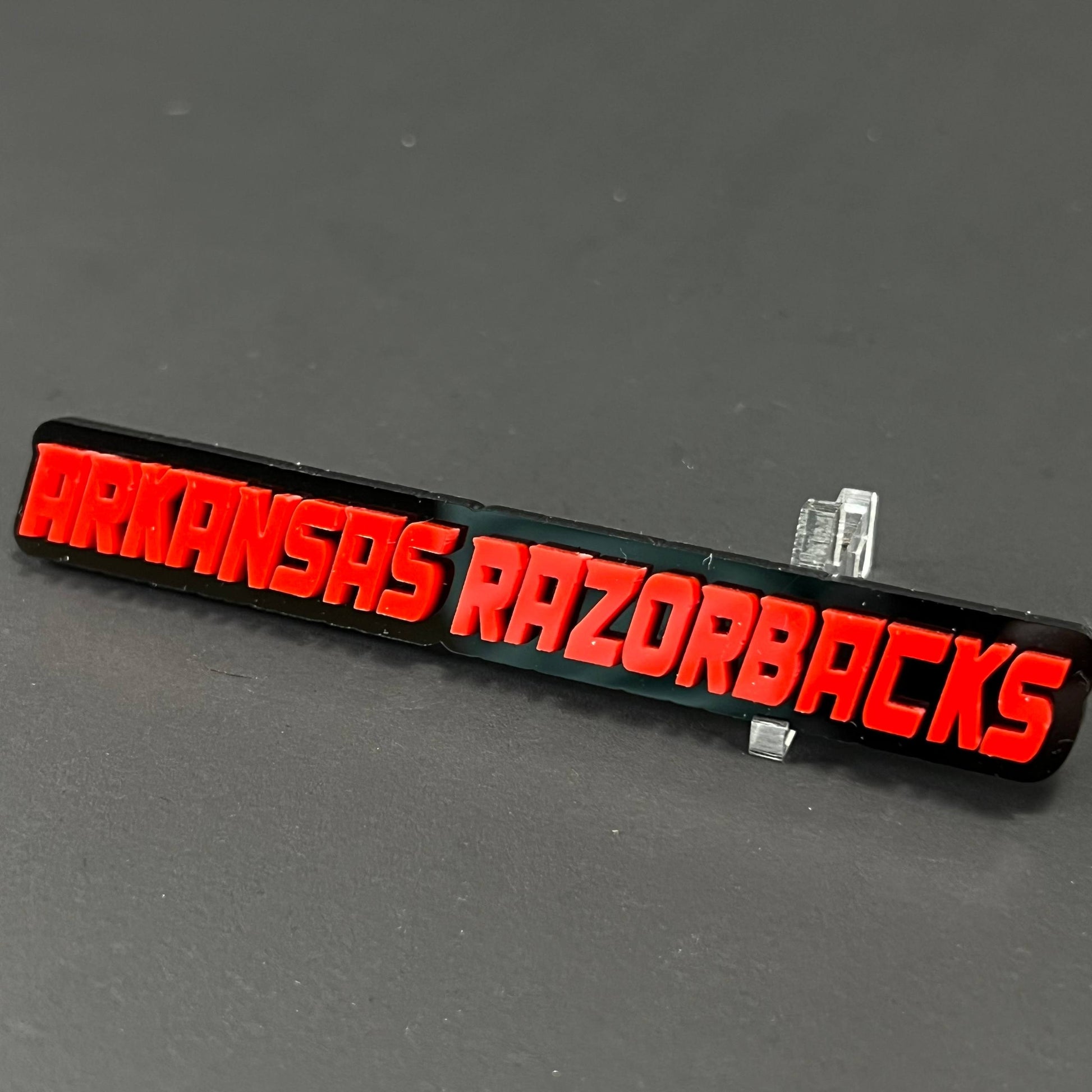 1PC ARKANSAS RAZORBACKS 3D Acrylic Badge - Car Truck Emblem Fender Sticker