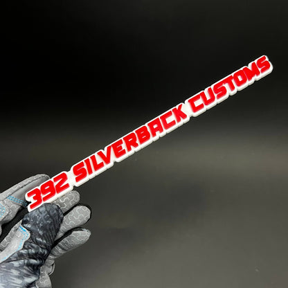 1PC 392 SILVERBACK CUSTOMS 3D Acrylic Badge - Car Truck Emblem Fender Sticker