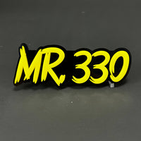1PC MR. 330 3D Acrylic Badge - Car Truck Emblem Fender Tailgate Trunk Sticker