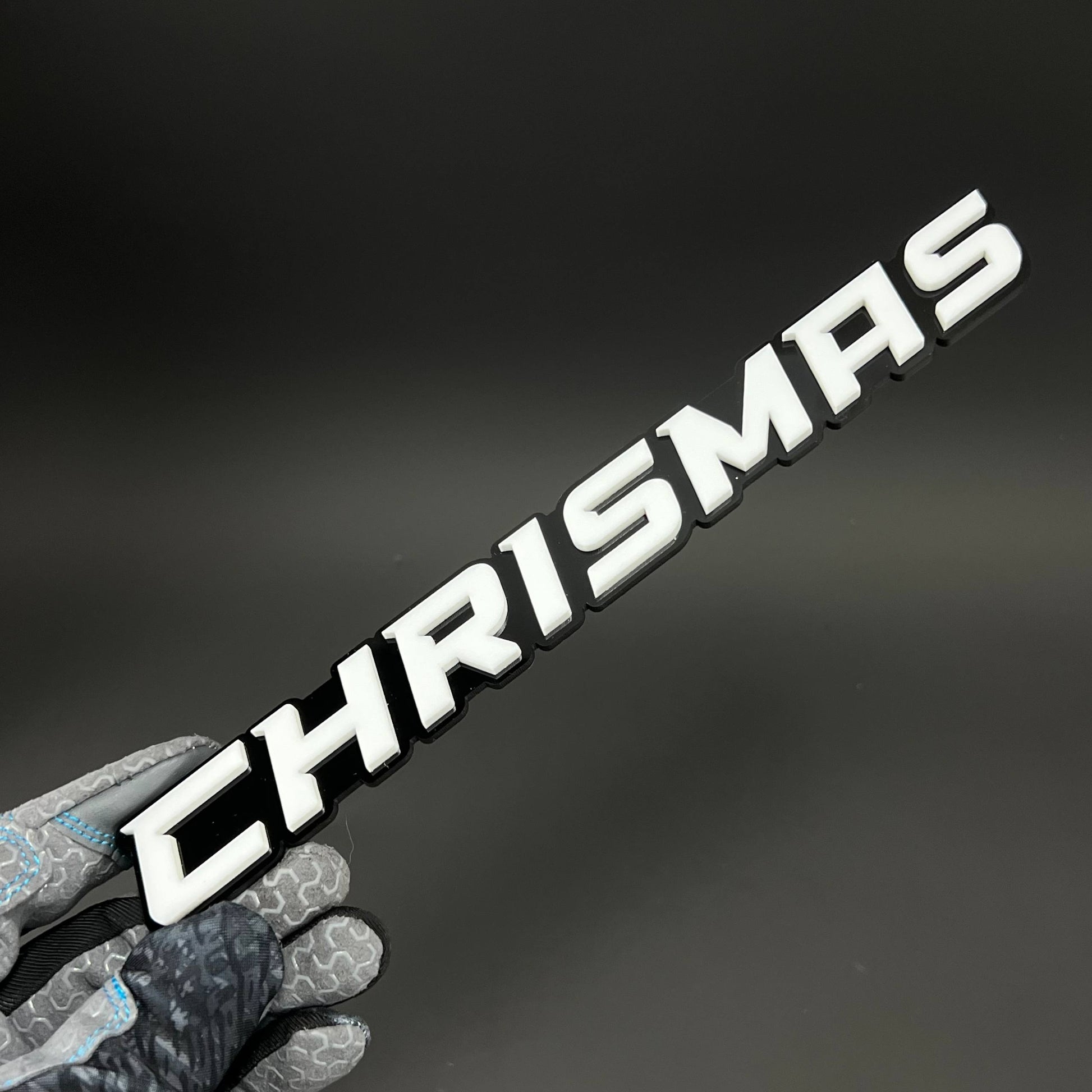 1PC CHRISMAS 3D Acrylic Badge - Car Truck Emblem Fender Tailgate Trunk Sticker