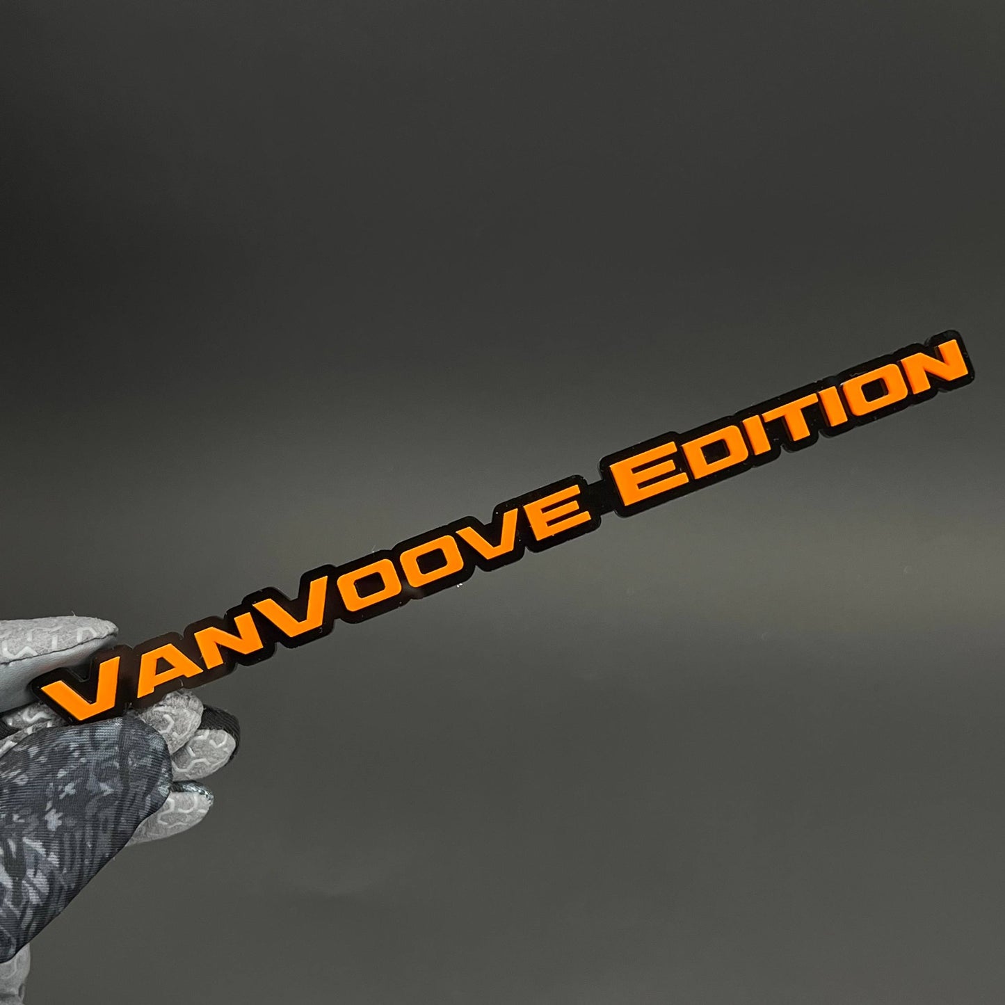 1PC VanVoove Edition 3D Acrylic Badge - Car Truck Emblem Fender Sticker