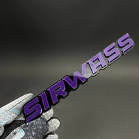 1PC SIRWASS 3D Acrylic Badge - Car Truck Emblem Fender Tailgate Trunk Sticker
