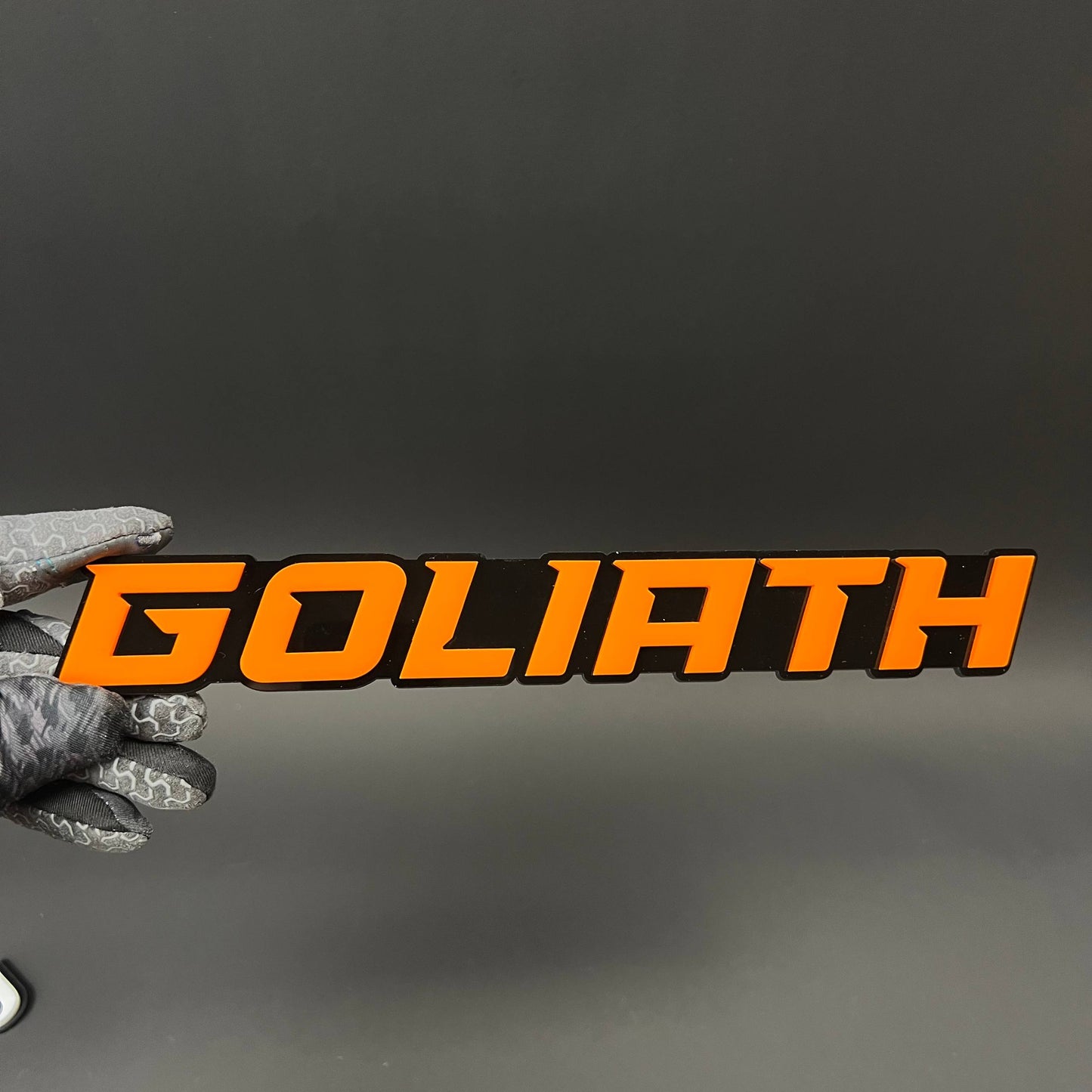 1PC GOLIATH 3D Acrylic Badge - Car Truck Emblem Fender Tailgate Trunk Sticker