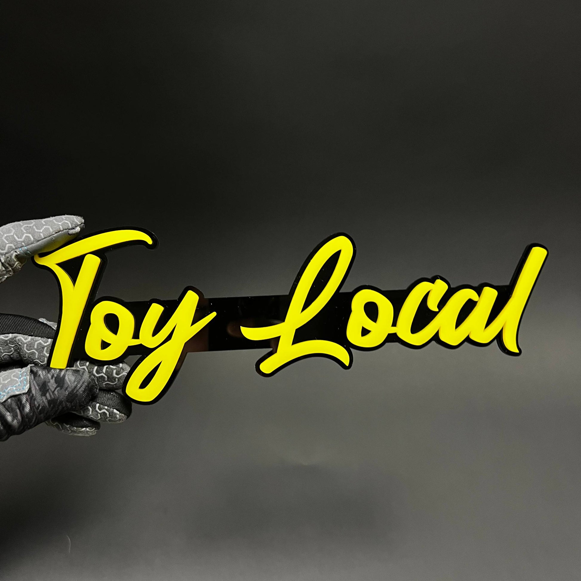 1PC Toy Local 3D Acrylic Badge - Car Truck Emblem Fender Tailgate Trunk Sticker