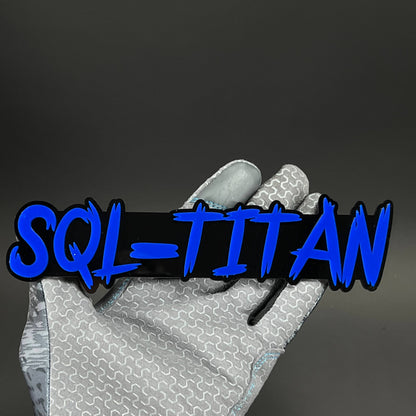 1PC SQL-TITAN 3D Acrylic Badge - Car Truck Emblem Fender Tailgate Trunk Sticker