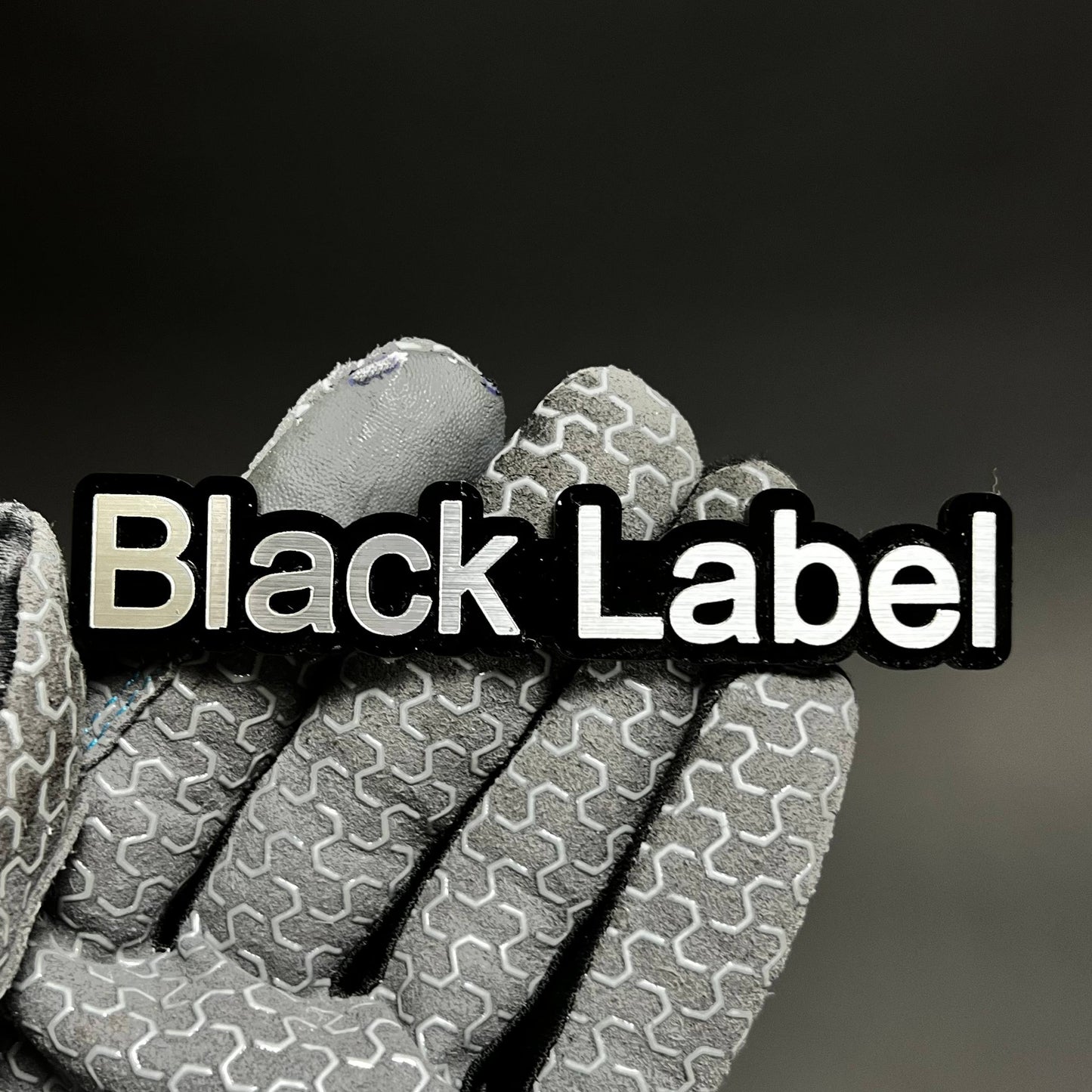 1PC Black Label 3D Acrylic Badge - Car Truck Emblem Fender Sticker