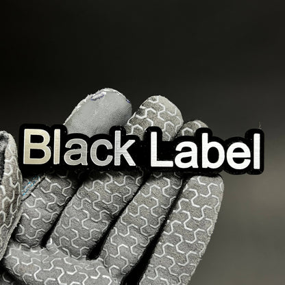 1PC Black Label 3D Acrylic Badge - Car Truck Emblem Fender Sticker