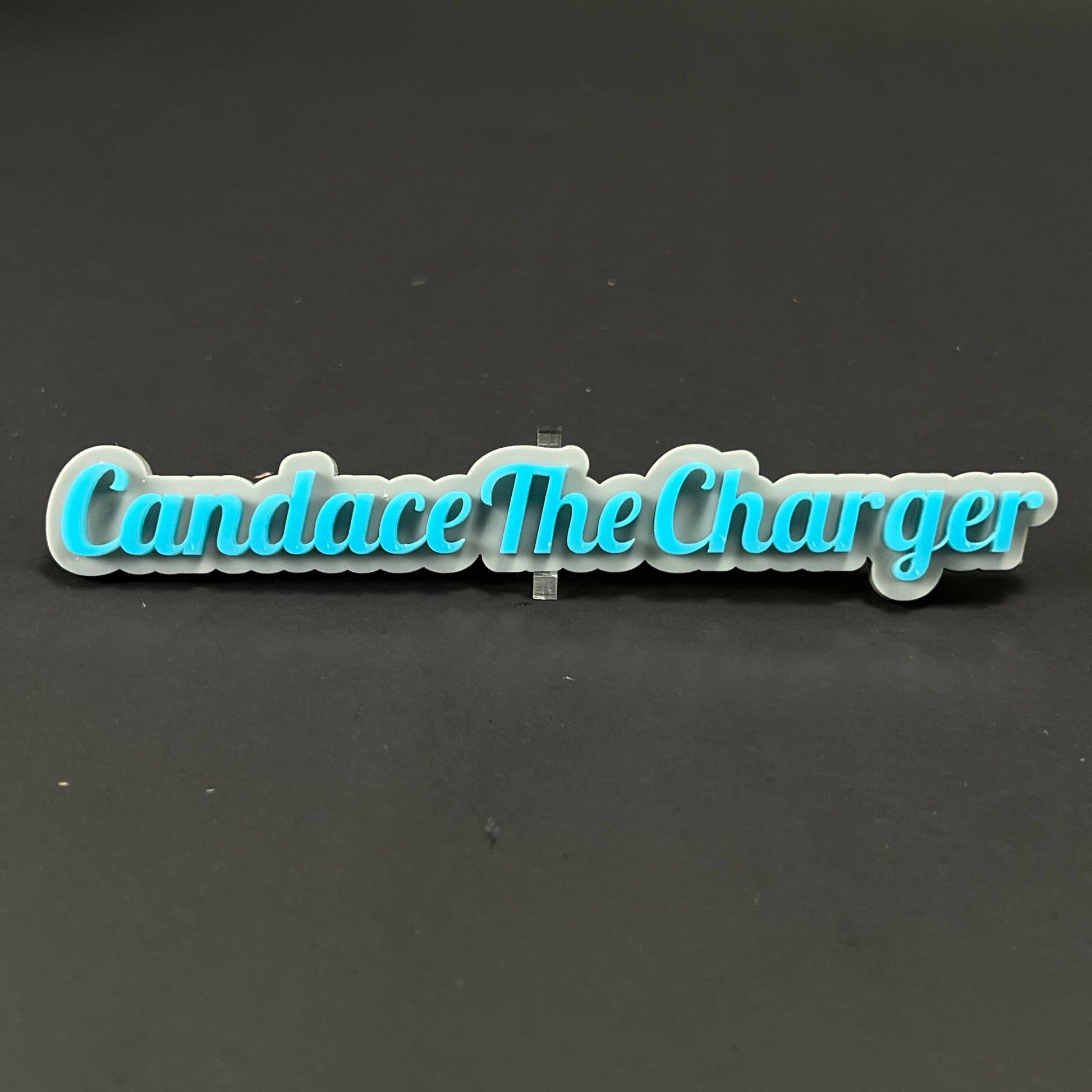 1PC Candace The Charger 3D Acrylic Badge - Car Truck Emblem Fender Sticker
