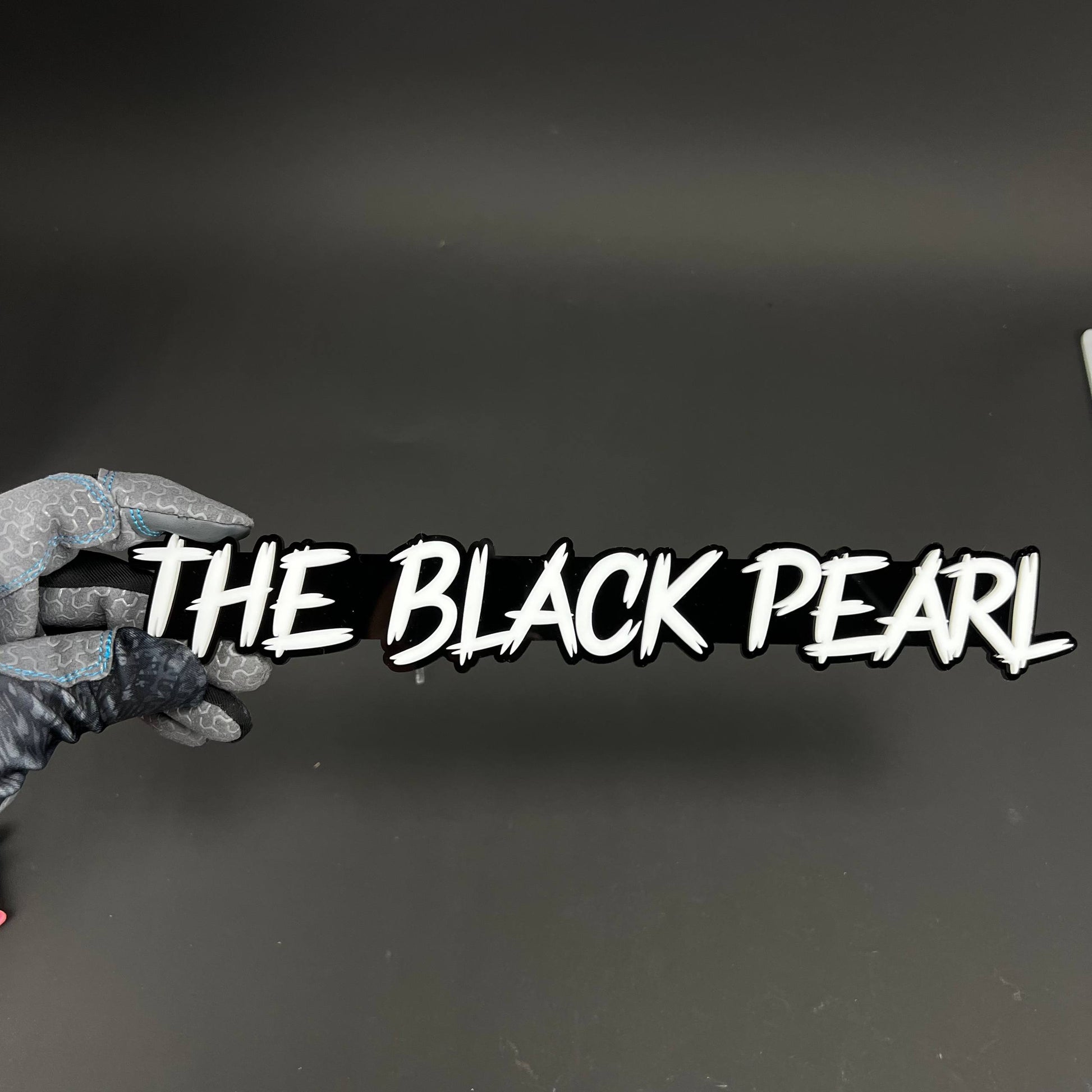 1PC THE BLACK PEARL 3D Acrylic Badge - Car Truck Emblem Fender Sticker