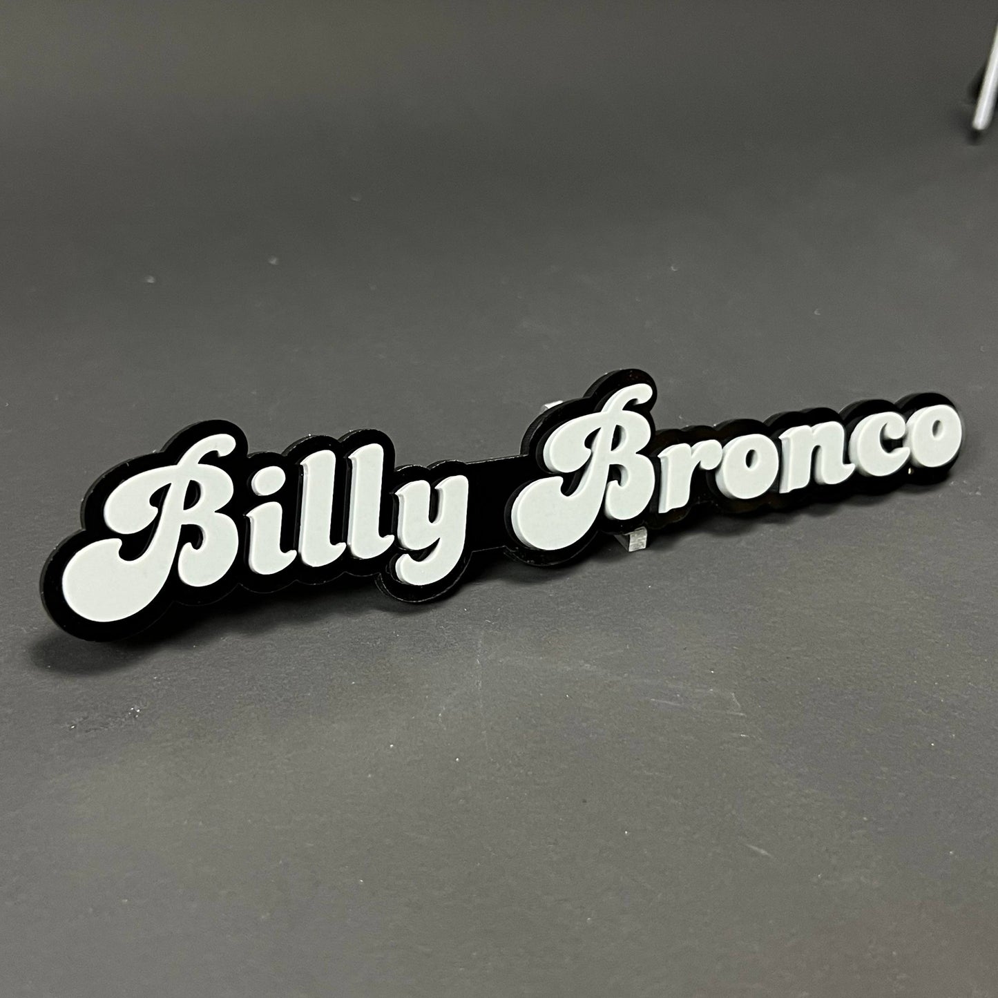 1PC Billy Bronco 3D Acrylic Badge - Car Truck Emblem Fender Sticker