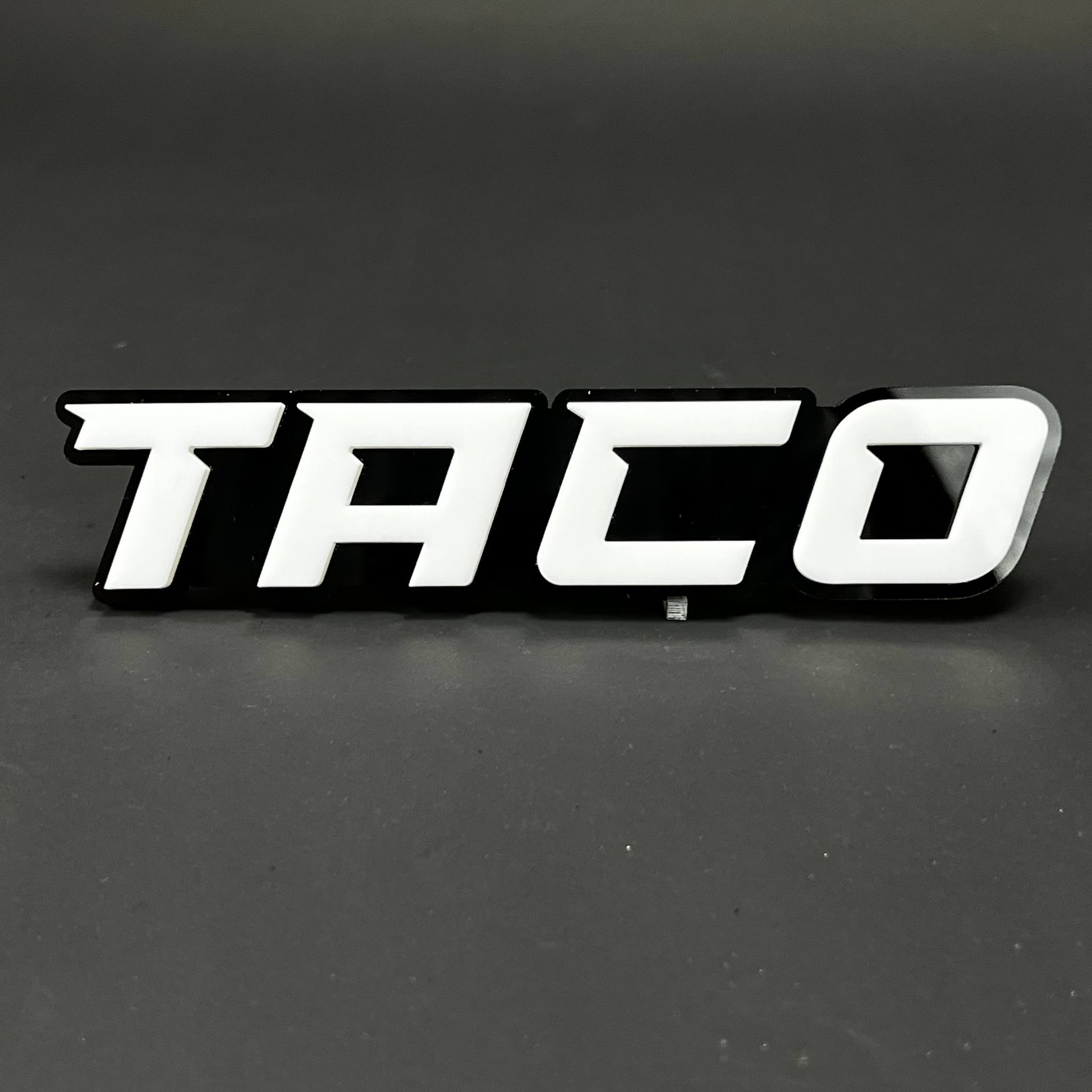 1PC TACO 3D Acrylic Badge - Car Truck Emblem Fender Tailgate Trunk Sticker