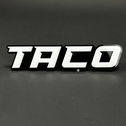 1PC TACO 3D Acrylic Badge - Car Truck Emblem Fender Tailgate Trunk Sticker
