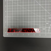1PC LEWICIDAL 3D Acrylic Badge - Car Truck Emblem Fender Tailgate Trunk Sticker