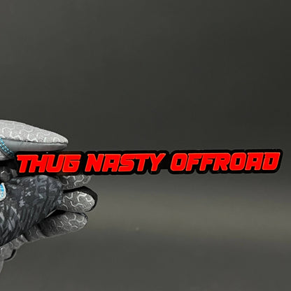 1PC THUG NASTY OFFROAD Red 3D Acrylic Badge - Car Truck Emblem Fender Sticker