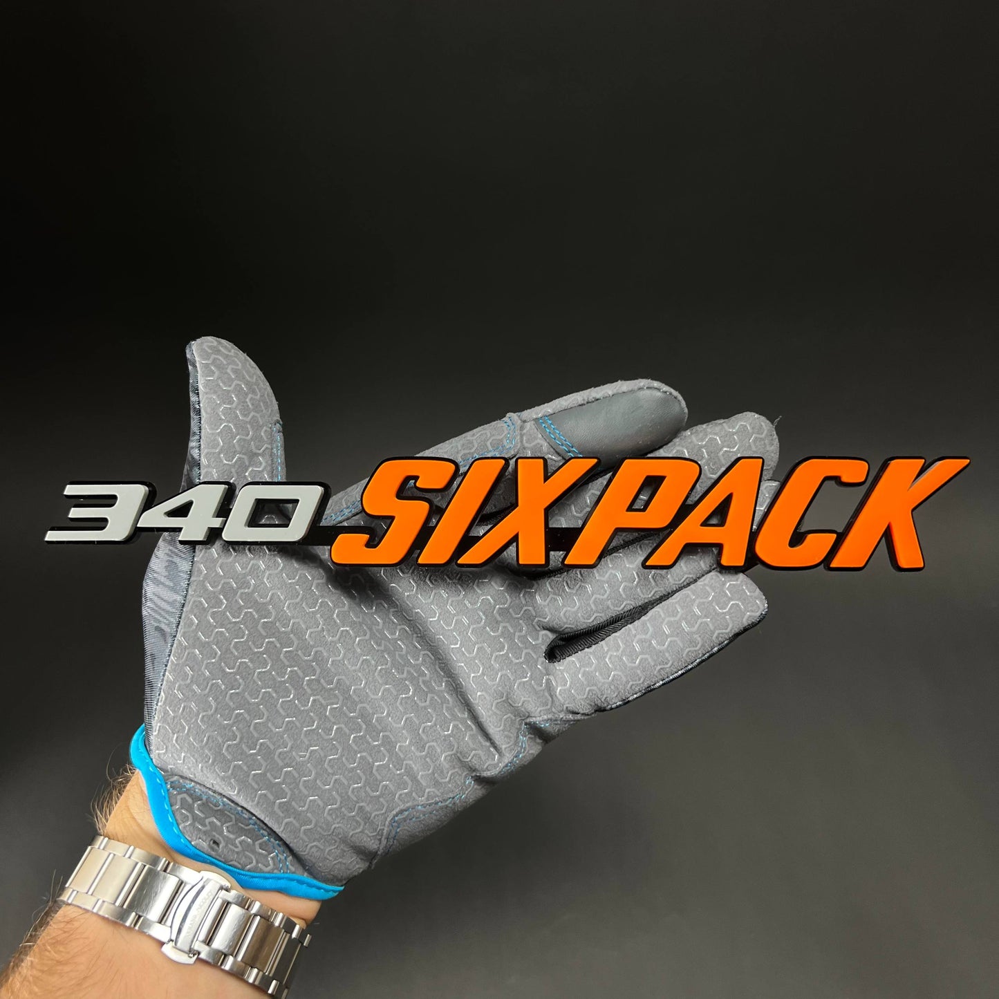 1PC 340 SIXPACK 3D Acrylic Badge - Car Truck Emblem Fender Sticker