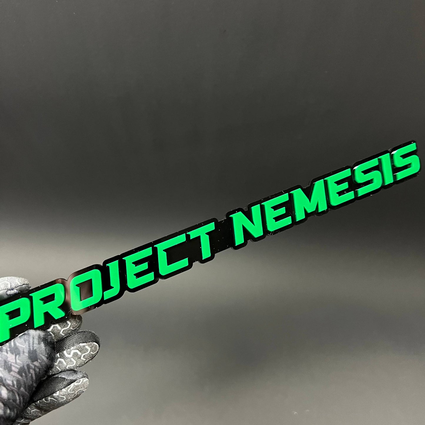 1PC PROJECT NEMESIS 3D Acrylic Badge - Car Truck Emblem Fender Sticker