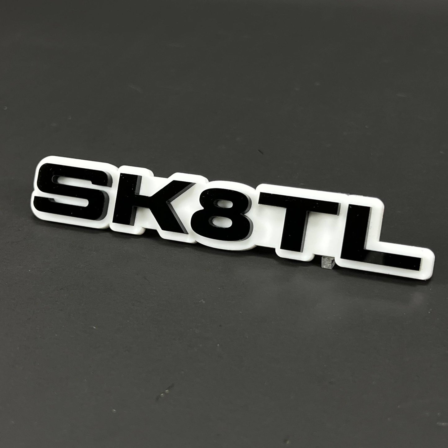 1PC SK8TL 3D Acrylic Badge - Car Truck Emblem Fender Tailgate Trunk Sticker