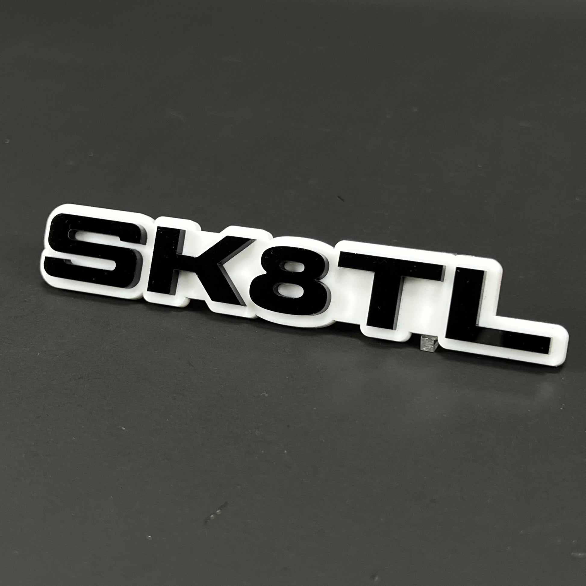 1PC SK8TL 3D Acrylic Badge - Car Truck Emblem Fender Tailgate Trunk Sticker