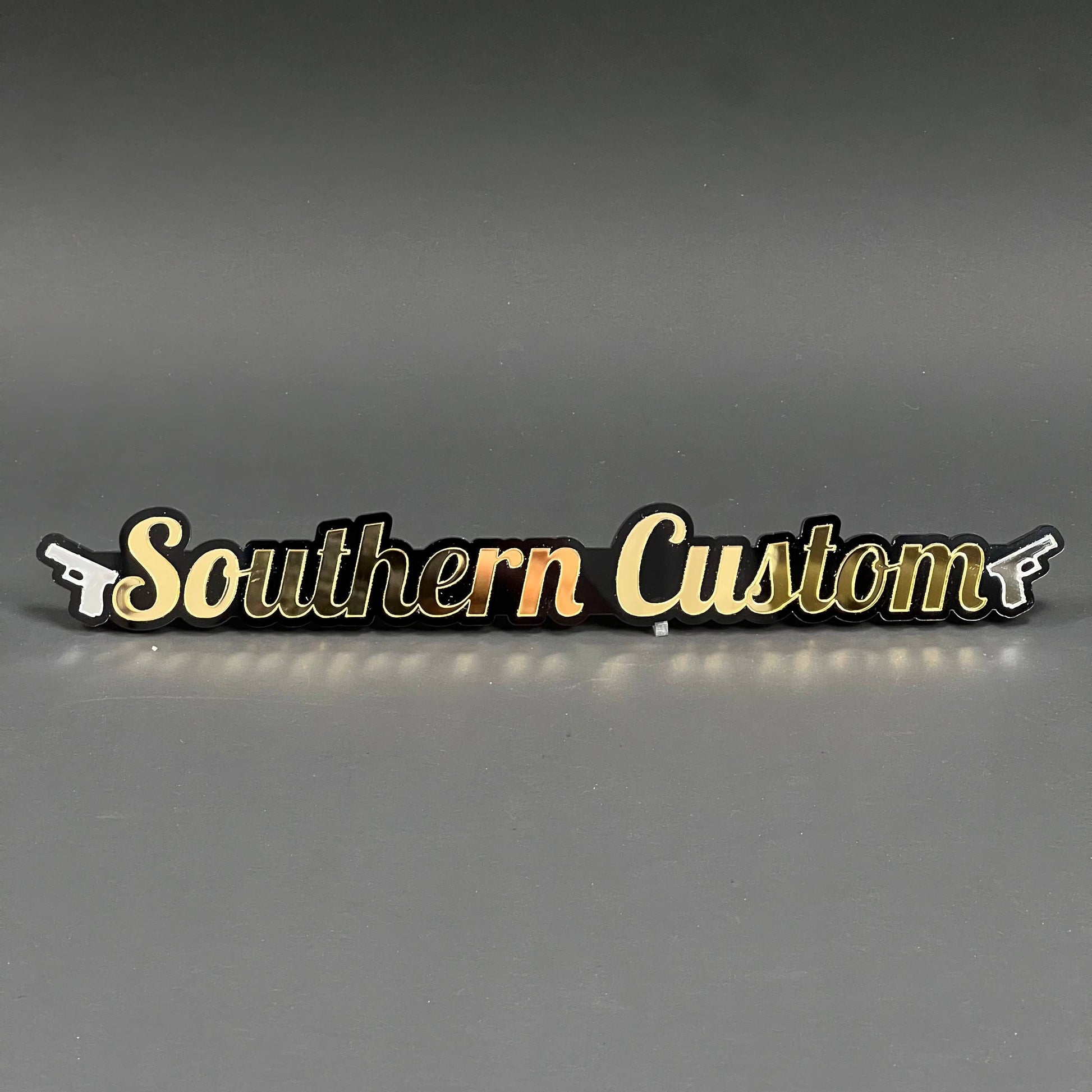 1PC Southern Custom 3D Acrylic Badge - Car Truck Emblem Fender Tailgate Trunk Sticker
