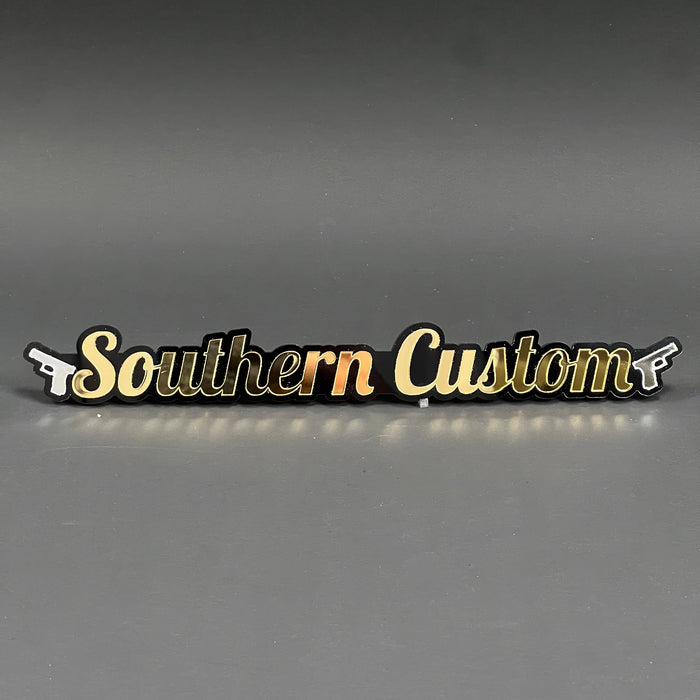 1PC Southern Custom 3D Acrylic Badge - Car Truck Emblem Fender Tailgate Trunk Sticker