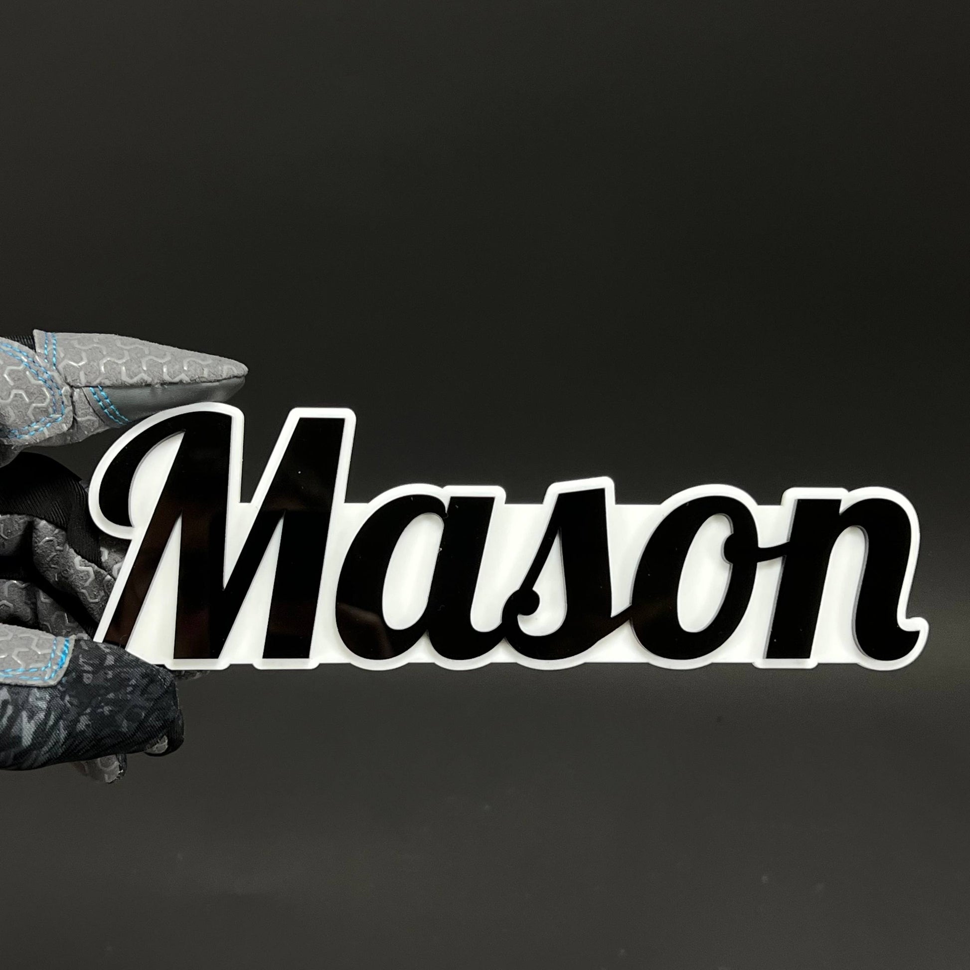 1PC Mason 3D Acrylic Badge - Car Truck Emblem Fender Tailgate Trunk Sticker