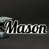 1PC Mason 3D Acrylic Badge - Car Truck Emblem Fender Tailgate Trunk Sticker