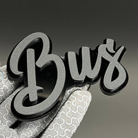 1PC Bus 3D Acrylic Badge - Car Truck Emblem Fender Tailgate Trunk Sticker