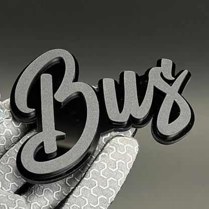 1PC Bus 3D Acrylic Badge - Car Truck Emblem Fender Tailgate Trunk Sticker