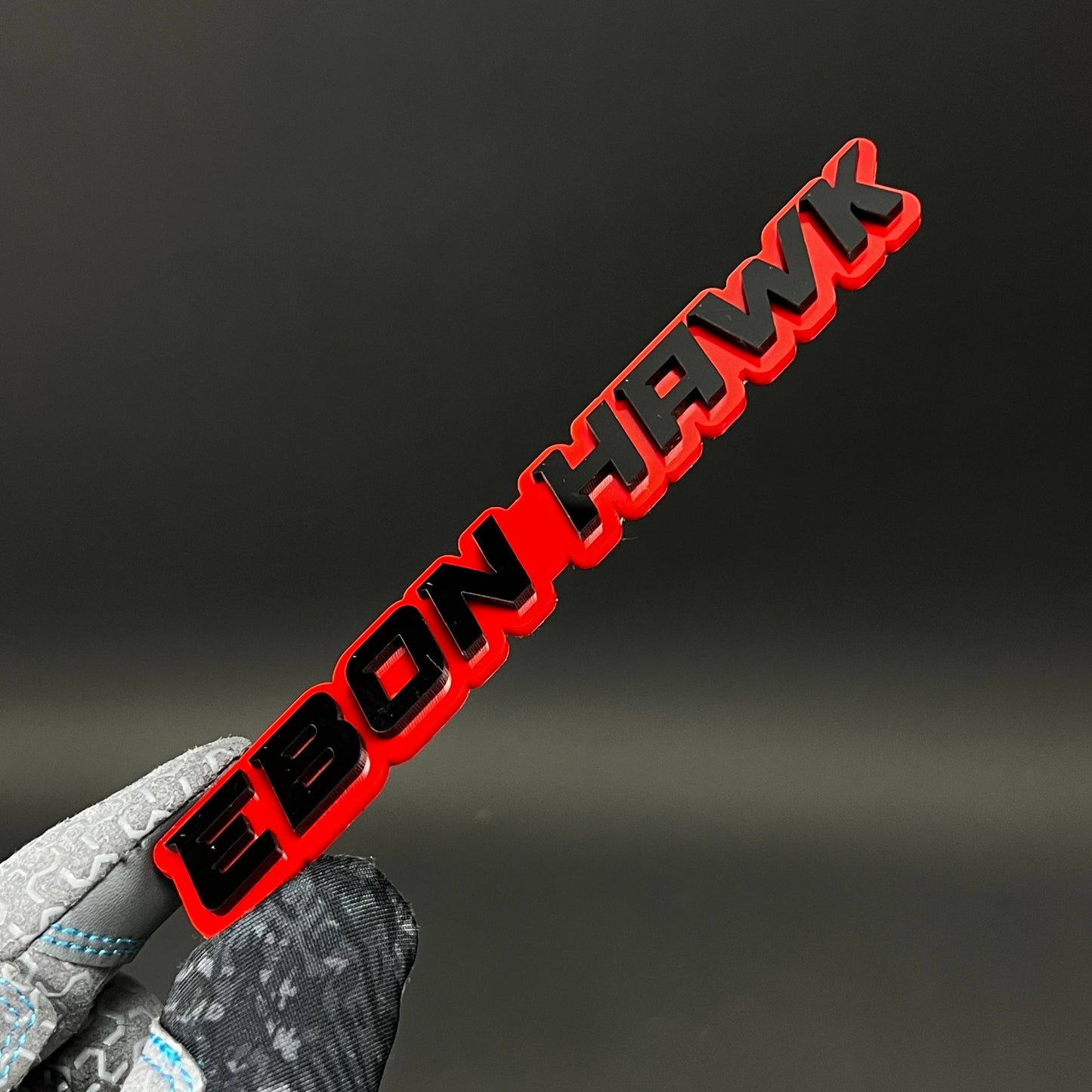 1PC EBON HAWK 3D Acrylic Badge - Car Truck Emblem Fender Tailgate Trunk Sticker