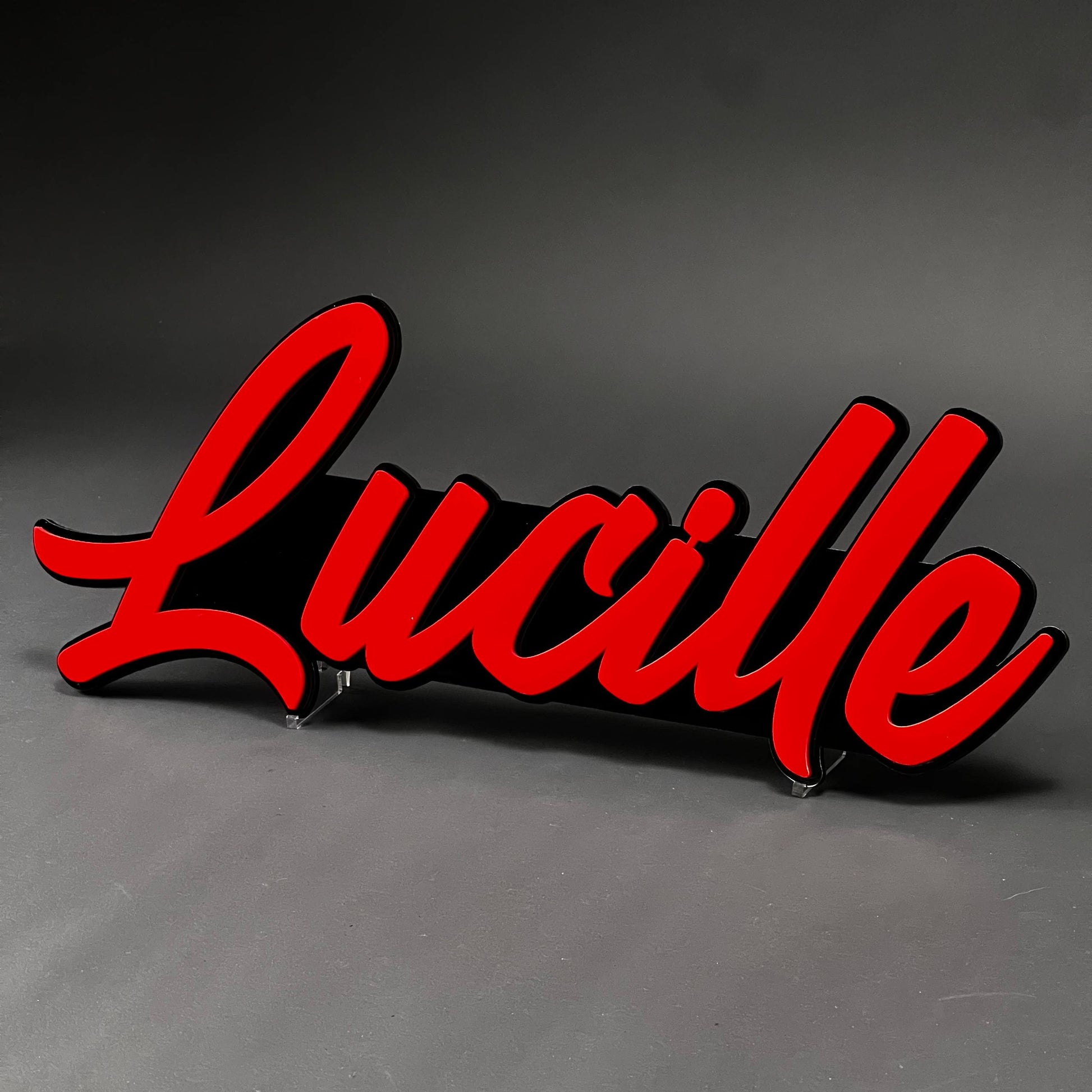 1PC Lucille 3D Acrylic Badge - Car Truck Emblem Fender Tailgate Trunk Sticker