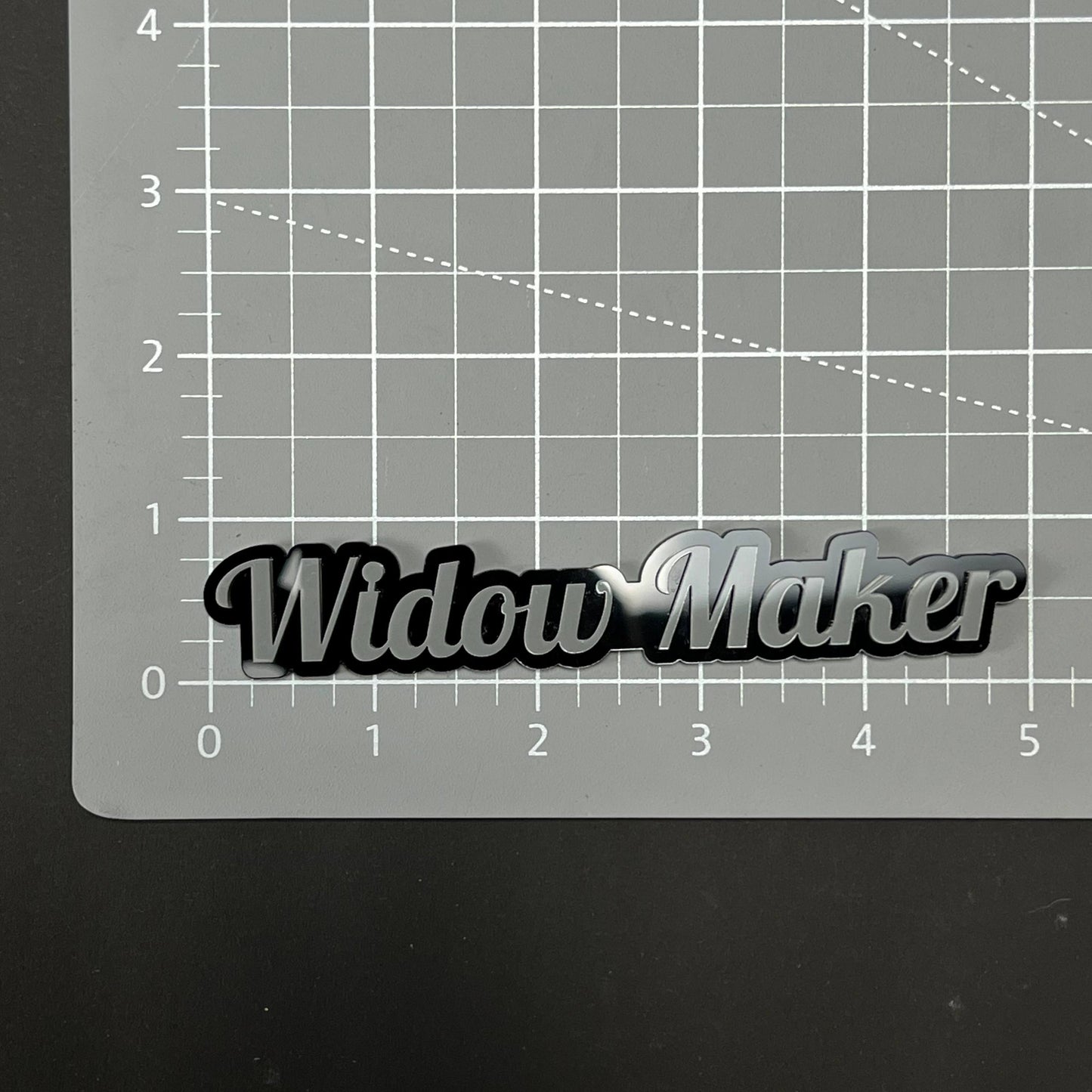 1PC WIDOW MAKER 3D Acrylic Badge - Car Truck Emblem Fender Sticker