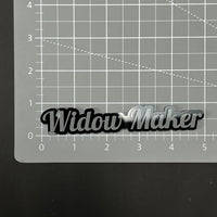 1PC WIDOW MAKER 3D Acrylic Badge - Car Truck Emblem Fender Sticker