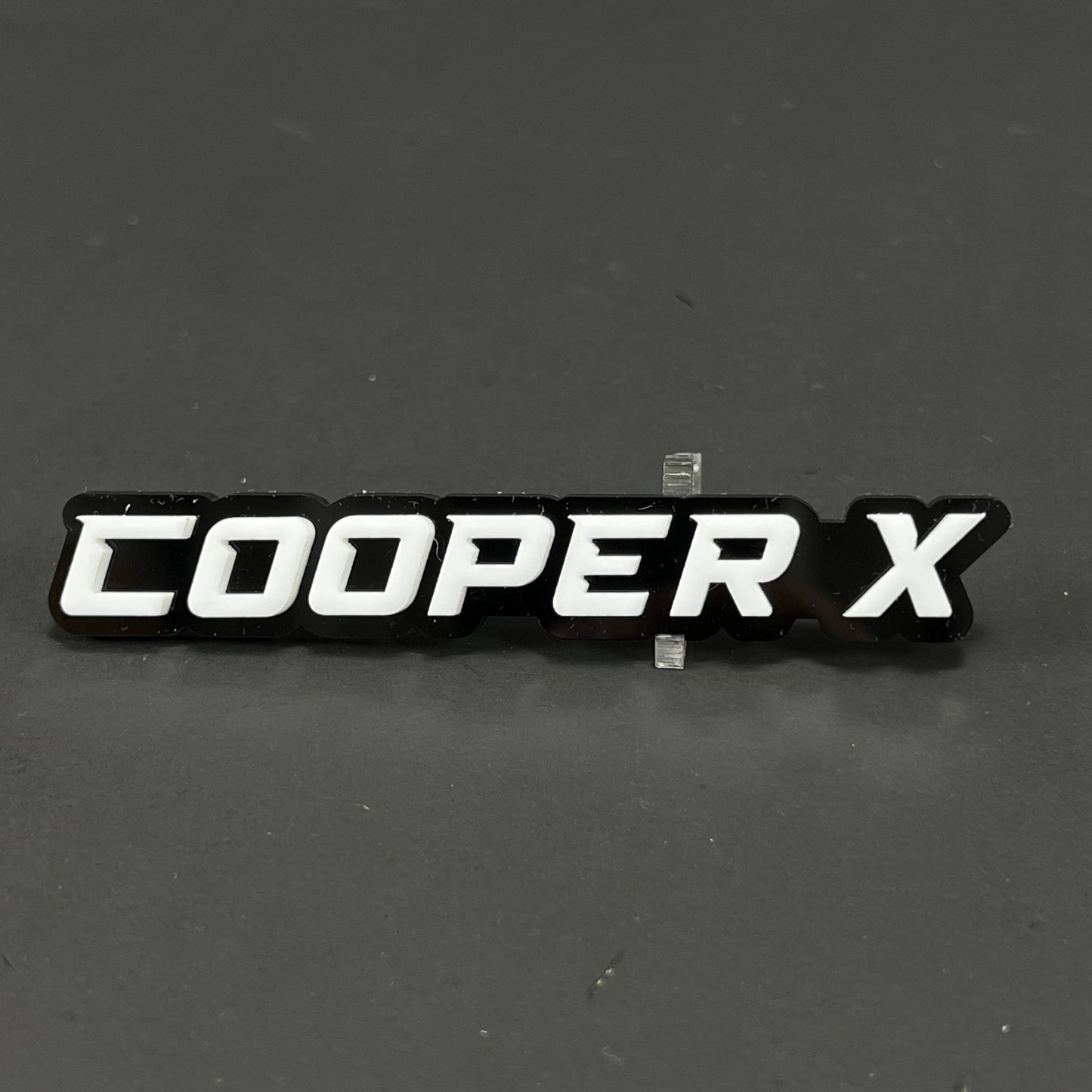 1PC COOPER X 3D Acrylic Badge - Car Truck Emblem Fender Tailgate Trunk Sticker