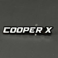 1PC COOPER X 3D Acrylic Badge - Car Truck Emblem Fender Tailgate Trunk Sticker