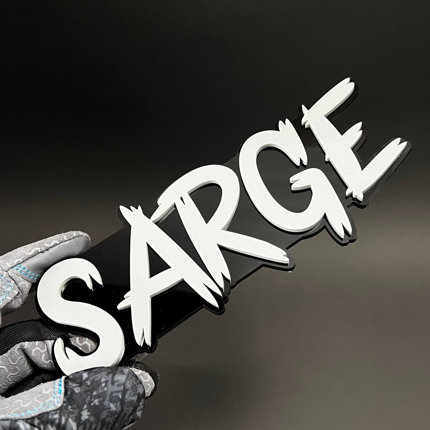 1PC SARGE 3D Acrylic Badge - Car Truck Emblem Fender Tailgate Trunk Sticker